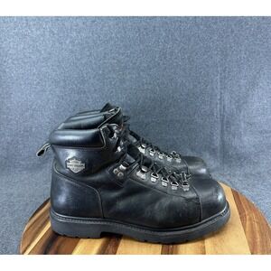 Harley Davidson Steel Toe Biker Motorcycle Boots Mens Size 13 Black 91630